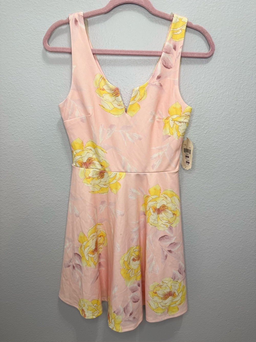 Altar'd State Pink Floral Fit and Flare Skater Dress Size XS NWT